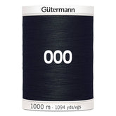 Gutermann garen | 1000m | 000 zwart naaigaren GM - 1000M - 000 - ZWART 4008015037604